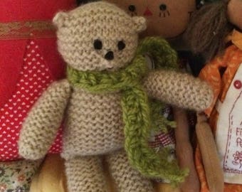 Bundy Bear- Handknit with Love