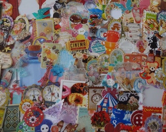 Japan kawaii 50pcs assorted stickers flake
