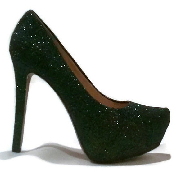 iridescent sequin heels