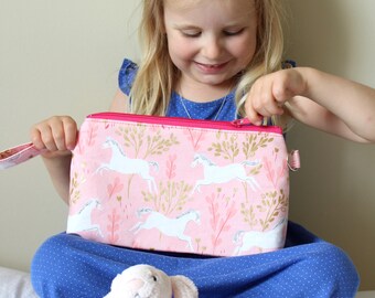 Unicorn Toddler Purse Gifts For Girls, Kids Toy Bag, Travel Toy Bag, Cute Kids Bags