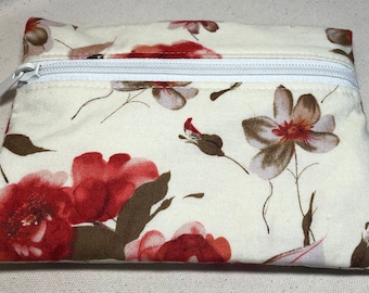 Small Notions Pouch - Poppy Flowers