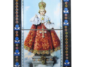 Catholic altar, Infant Jesus of Prague, Child Jesus, religious artwork, catholic shrine, religious altar, Catholic art, Infant of Prague