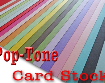 POP TONE 65 lb cardstock 8.5 x 11 - 25 sheets