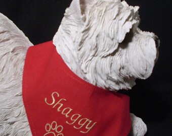Red bandana to personalize XS, S, M