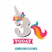 Download 3rd Birthday SVG Unicorn Birthday iron on file 3rd Birthday