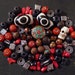 Beads from Nepal in agate, yak bone, coral, glass, wood and metal