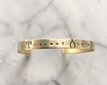 Armenian Cuff-Cuff Bracelet- Faith, Hope, Love-Havadk, Hooys, Ser