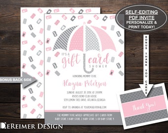 gift card shower invitation gift card baby shower baby