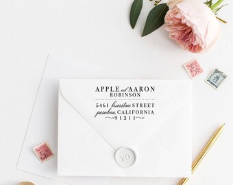 Return Address Stamp, Address Stamp, Custom Address Stamp, Wedding Address Stamp, Personalized Return Address Stamp, Rubber Stamp 89