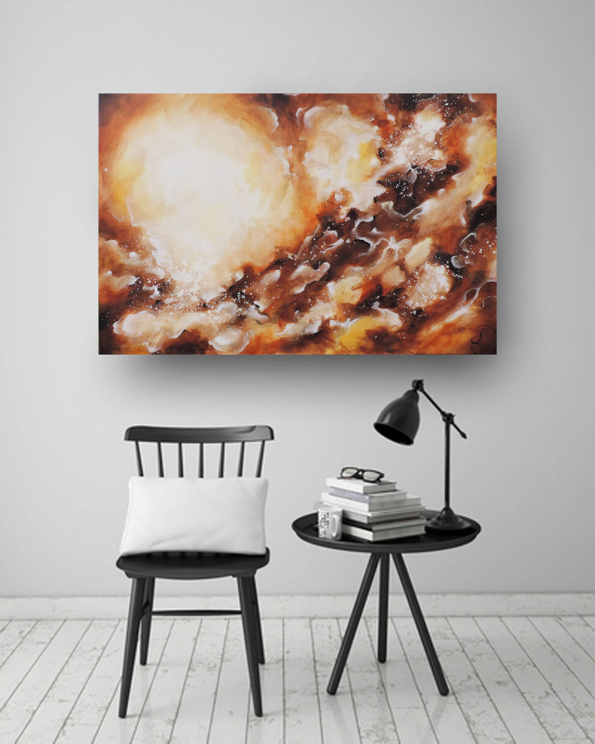 Stretched Canvas Painting Abstract Painting on Canvas