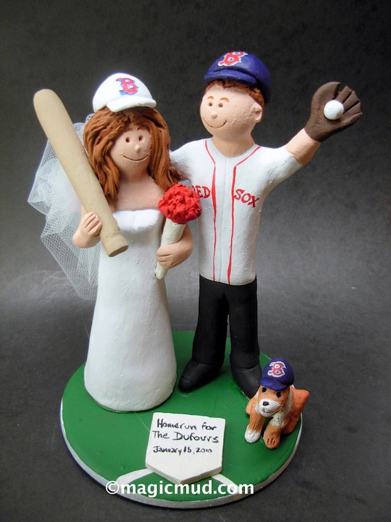 Red Sox Wedding Cake Topper Red Sox Wedding Cake Topper