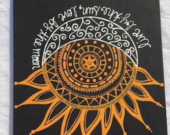 Live by the sun, love by the moon painting