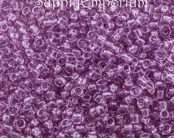 11/0 Transparent Alexandrite Toho Seed Beads - 1879 - Transparent Alexandrite - Toho 1300 - Toho 11-1300 Lavender - 10 Grams