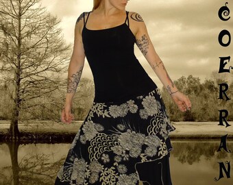 Long skirt asymmetric 'Original' lace...'