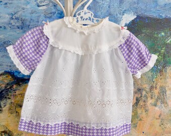 Toddler Top, Toddler Blouse, Toddler Smock Top, Vintage Toddler Top, Baby Dress, Vintage Baby Dress