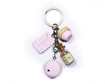 Alice in Wonderland KeyChain - Drink Me Eat Me Kawaii