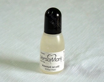 VersaMark Watermark Inker, Refill Ink Bottle, Archival Watermark Ink Pad, For Watermark & Embossing Effect, Oil Based Pigment Ink Pad