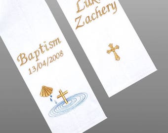 BAPTISM STOLE/SASH - Embroidered