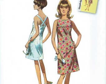 UNCUT Simplicity 1101 Jiffy Dress Sewing Pattern Retro Size 6-8-10-12-14-16-18-20-22