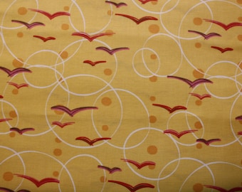 5 Yard Piece - Quilter's Fabric - Flock Seagulls Print - Quilting - 100% Cotton - by Thomas Knauer - Andover Fabrics