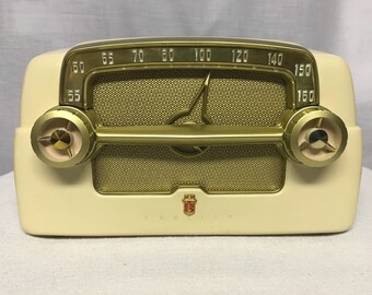 1953 Crosley E-15 Vintage Retro Dashboard Tube Radio With Bluetooth Input