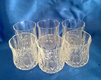 6 Cut Glass Shot Glasses