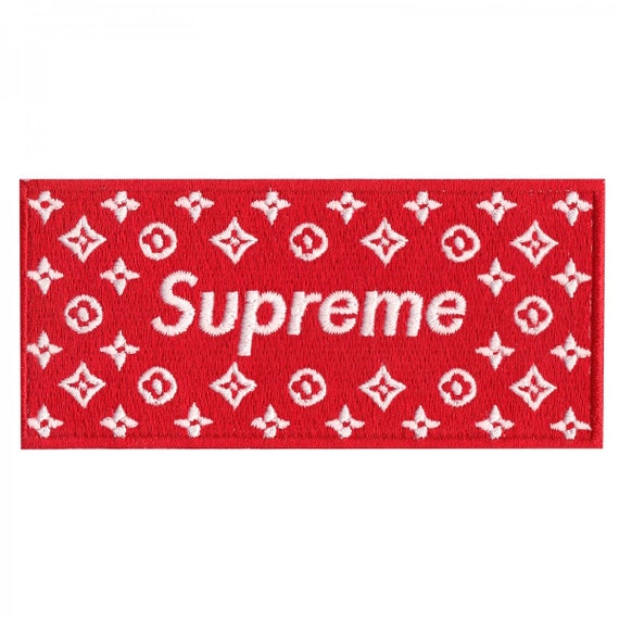 Supreme LV Box Logo Iron On Sew On Applique Embroidered Patch