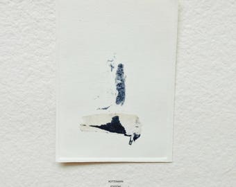 Monotype, printmaking, Print, illustration, abstract, Engraving, Original, minimalist