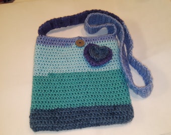Crochet Messenger Bag #1