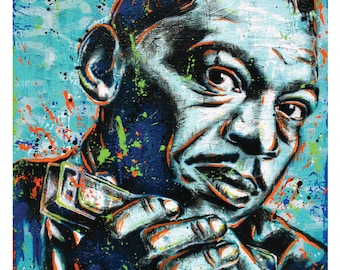 Little Walter - Blues Harmonica Legend - 12 x 18 High Quality Pop Art Print
