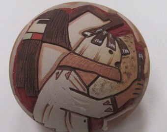 Hopi Lawrence Namoki His Dream Kachina Dancer Native American Indian Pottery
