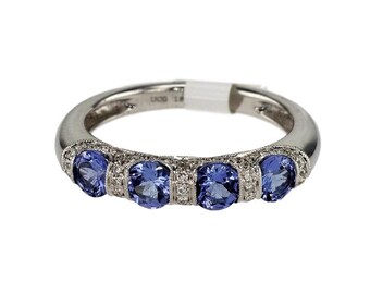 18 karat Tanzanite and Diamond Ring