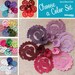 Wool Blend Felt Flowers | 12 Large 3D Rolled Roses | Pick a Color Set | DIY | Unassembled Rosettes