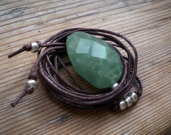 Aquamarine necklace, aquamarine pendant, aquamarine jewelry, hippie necklace