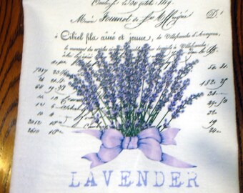 Flour Sack Kitchen Towel Lavender