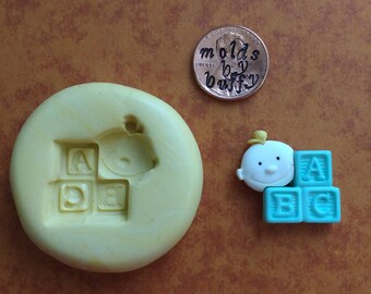 BABY shower silicone flexible molds, baby shower favor mold, resin mold, food mold, pmc mold, jewelry mold, crayon mold, baby fondant mold