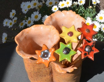 Earthenware "special" flower bouquet mothers day