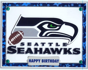 A Seattle Seahawks cardSeattle Seahawks birthday cardSeattle