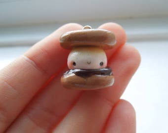 Polymer clay S'more charm