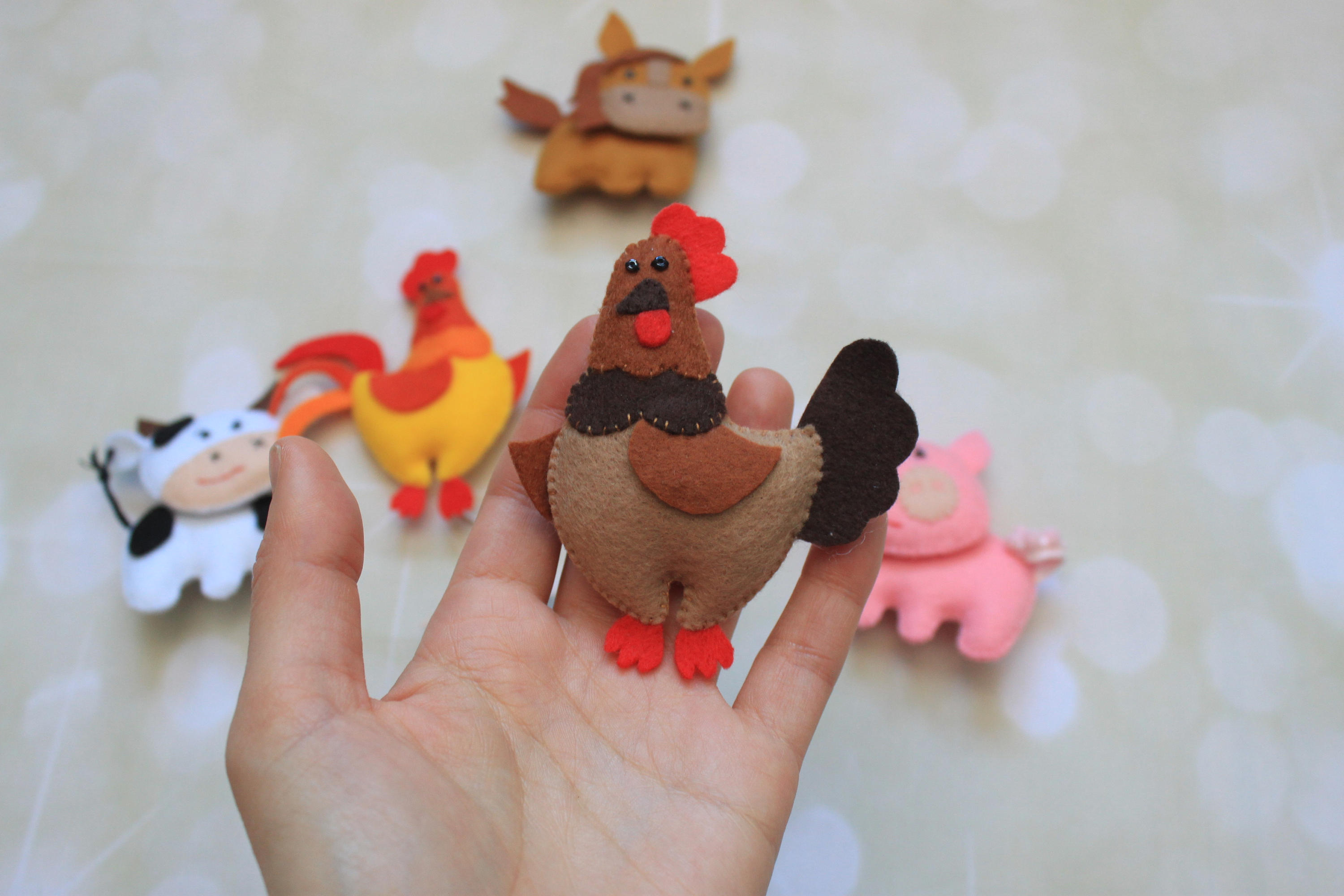 barnyard stuffed animals