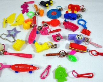 1980s Plastic Bell Charms - 1980s - Lot of 18