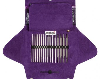 Addi-click by woolly hugs case knitting needles + crochet hooks with case 680-2