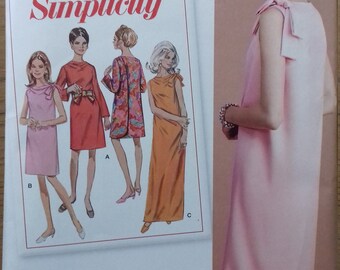 UNCUT Simplicity 8049 Misses Back Wrap Dress