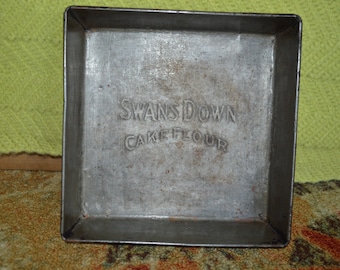 Vintage Swans Down square cake pan