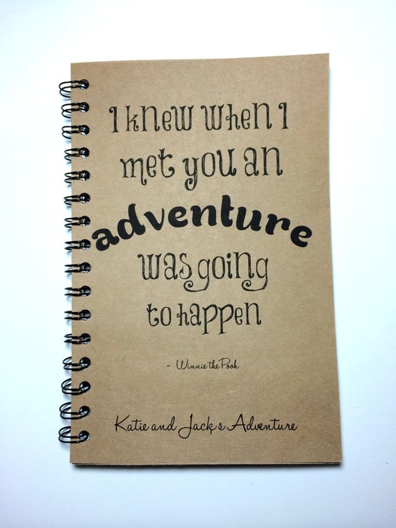 Adventure Notebook Winnie the Pooh Quote Adventure Book