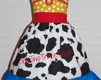 Custom Boutique Clothing Jessie Toy Story Inspired Sassy Girl Dress
