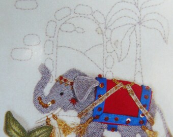 ST 304 Nellie The Elephant Stump work Raised Embroidery Kit
