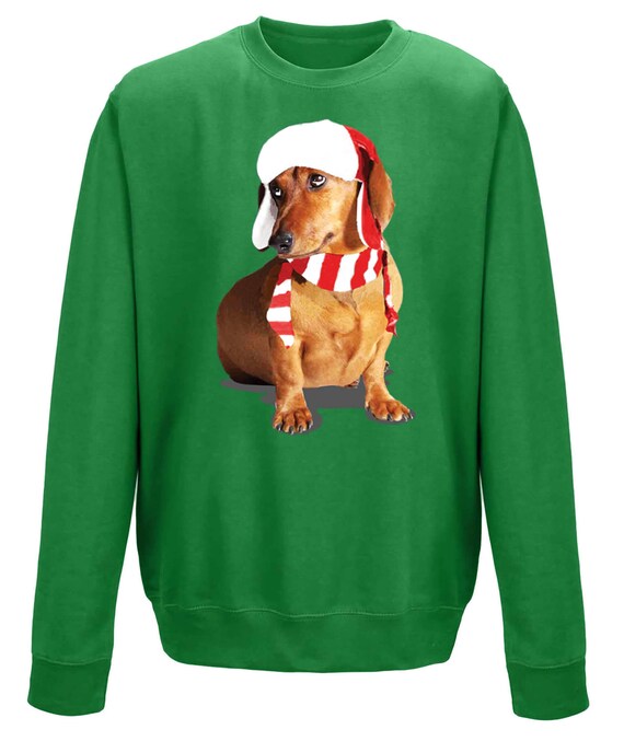 winter christmas dachshund sausage dog sweatshirt jumper dachshund christmas sweatshirt