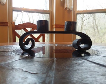 Rustic Handmade candle holder: candelabra