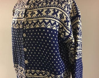 Knitted cardigan form the fifties.